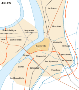 Carte agence immobilière d'arles 13200 minca